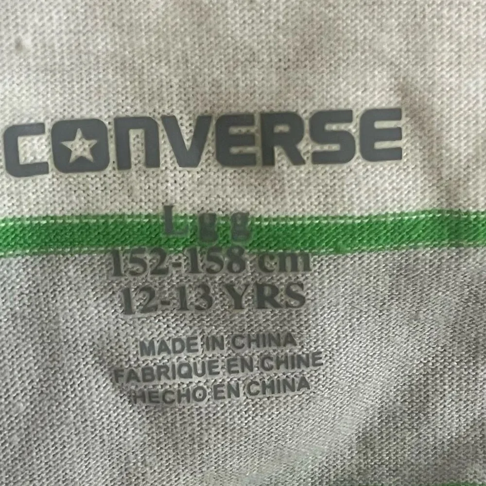 Converse Boys‎ Full Zip Lite Weight Striped Hoodie Sz L